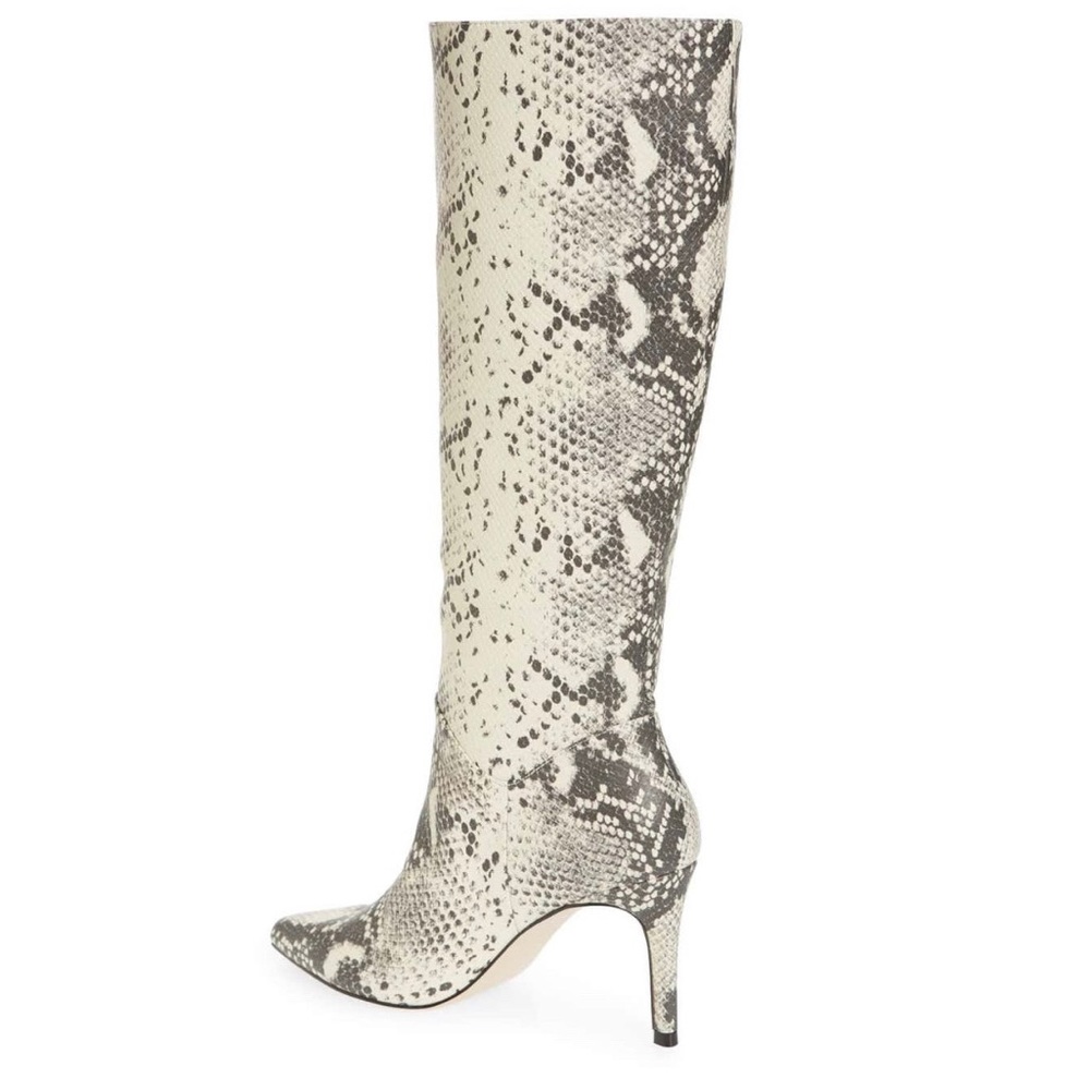 Steve Madden Kinga Natural Snake Knee High Boots - Picture 4 of 8
